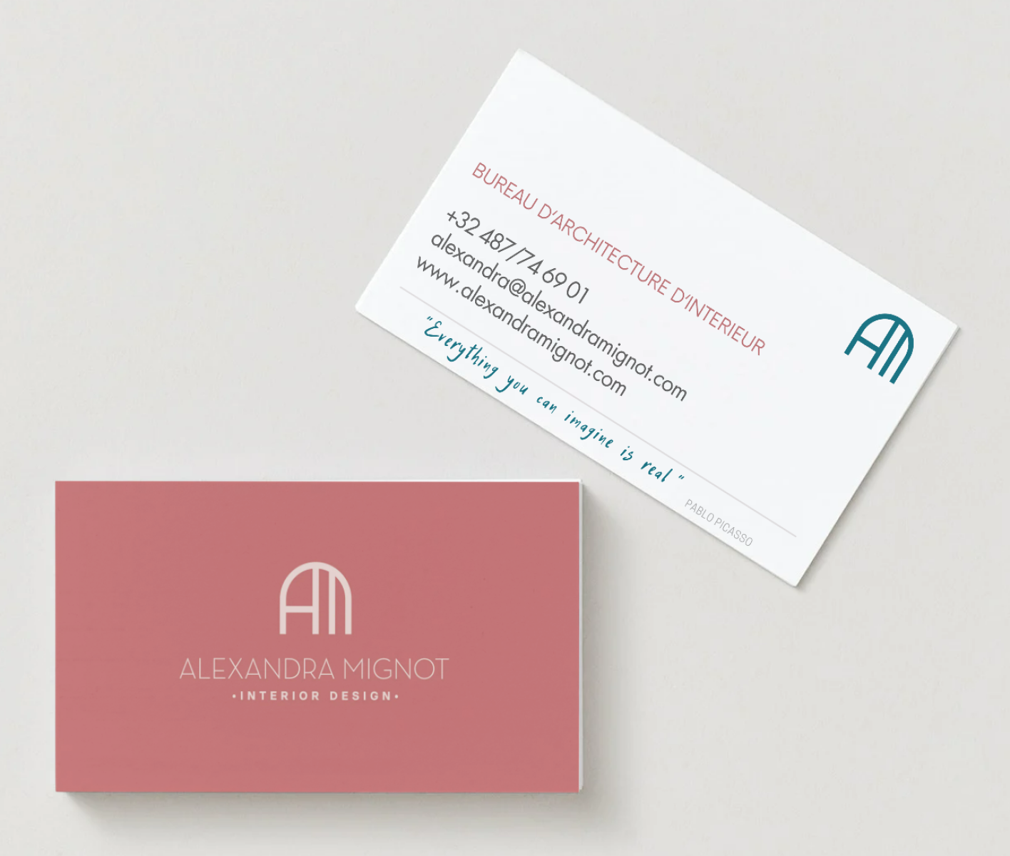 Photo carte de visite site web